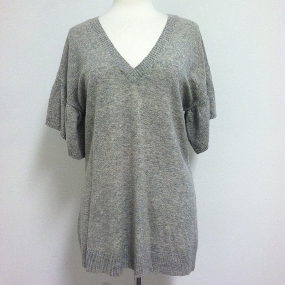 [BCBGMaxAzria] Wool Statement Sleeve Sweat… - Picture 1 of 3